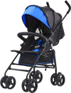 VEVOR Lightweight Stroller, Compact Easy Fold MultiPosition Recline Canopy Backrest, Carbon Steel Frame, Large Storage Basket, Umbrella Toddler Baby Stroller for Travel and More, Black/Blue