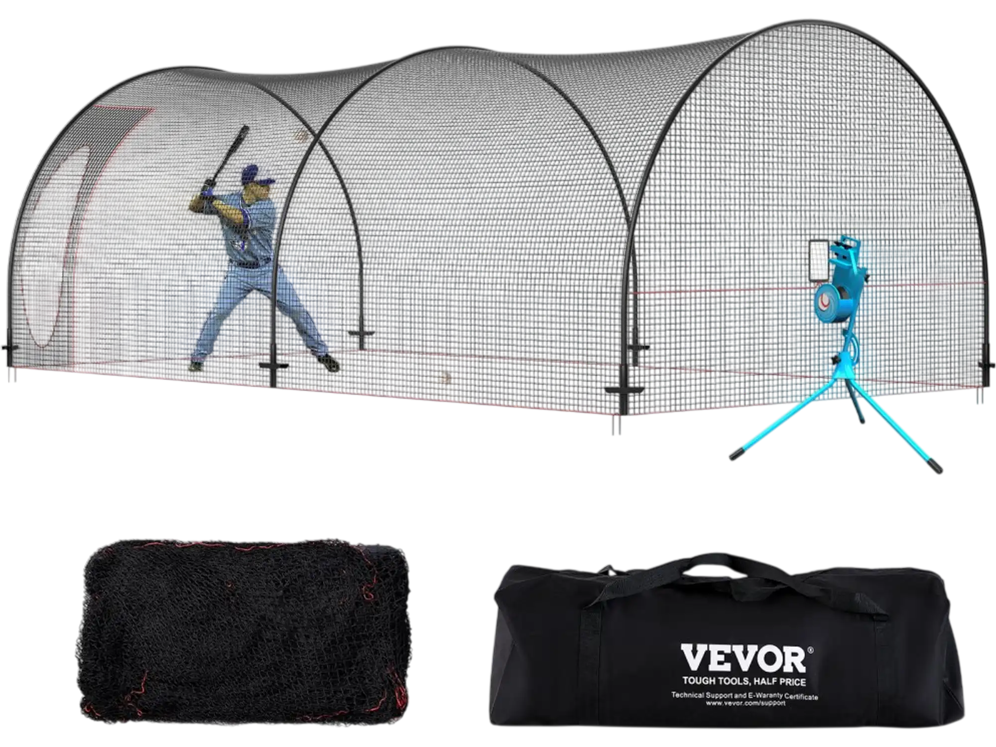 Vevor Baseball Batting Cage 22' Portable Practice Net and Frame New