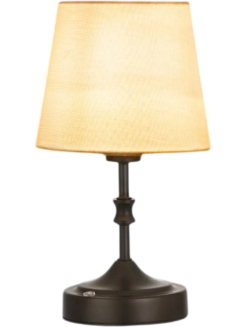 VEVOR Cordless Table Lamp, 5200mAh Built-in Rechargeable Battery Small Desk Lamp, 3-Level Brightness, Fabric Shade, 2700-3000K Color Temperature, Table Light for Restaurant, Bedroom, Bars, Black