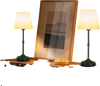 VEVOR Cordless Table Lamp, 2 Pack, 5200mAh Built-in Rechargeable Battery Desk Lamp, 3-Level Brightness, Fabric Shade, 2700-3000K Color Temperature, Table Light for Restaurant, Bedroom, Bars, Black