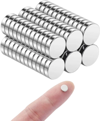 VEVOR Rare Earth Magnets, 100 Pcs Strong Round Small Neodymium Magnets Disc with Transparent Storage Box, for Whiteboard, Refrigerator, Cabinet, Dry Erase Board, Home, Kitchen, Office, School