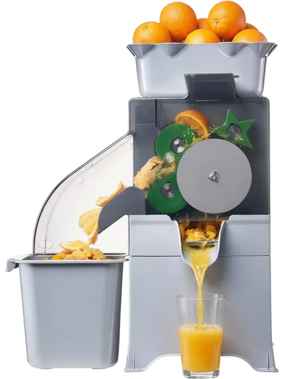 Vevor Commercial Orange Juicer Machine Slow Masticating Electric Citrus Extractor 100W with PC Cover New