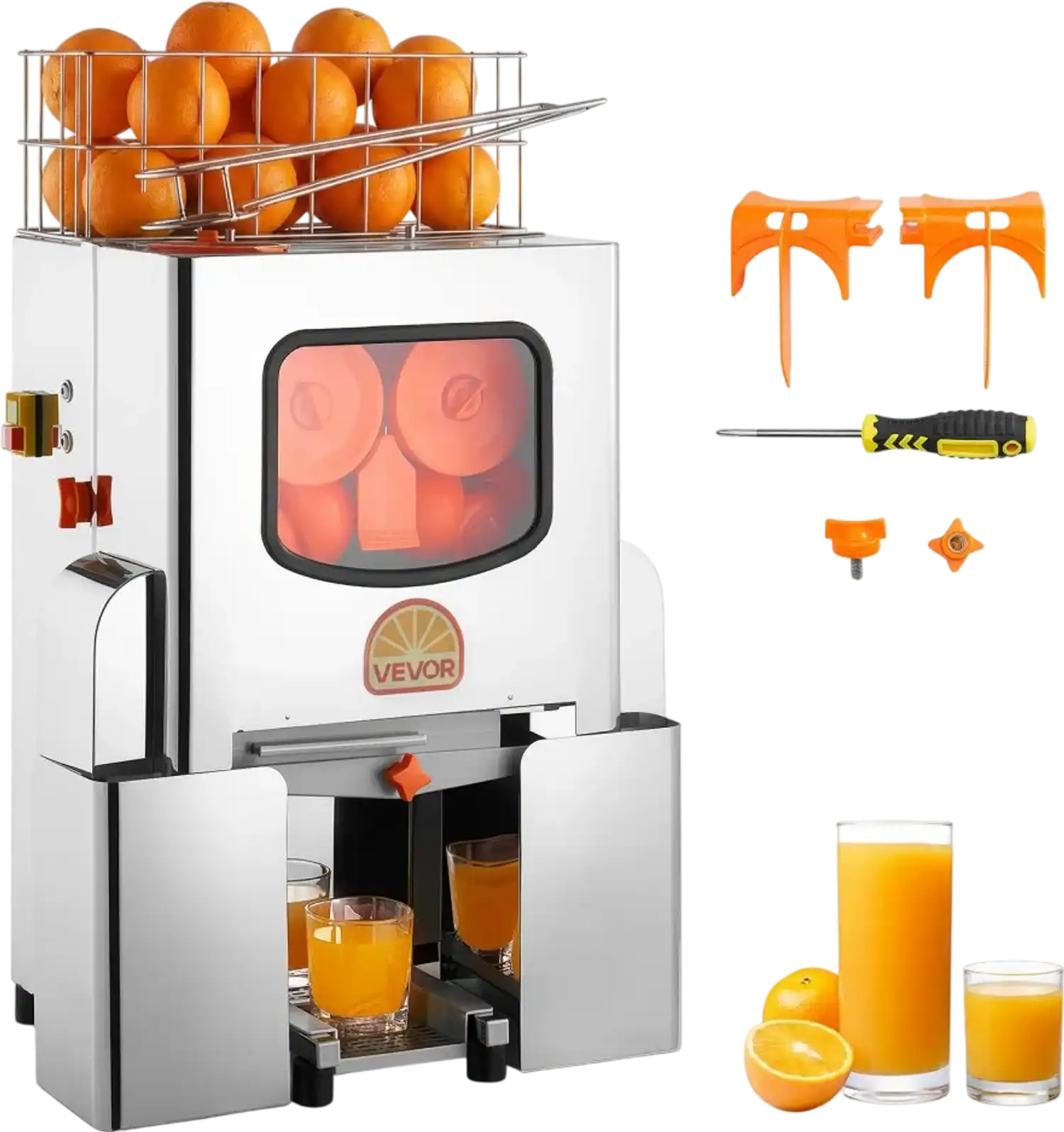Vevor Orange Juicer Commercial Automatic Feed Press New
