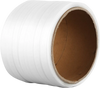 VEVOR Packaging Woven Cord Strapping Roll, 330' Length x 3/4" Width x 0.03" Thickness, 1763 lbs Break Strength, Heavy Duty Banding Pallet Strap Coil, Portable Strong Banding Packing Straps, White