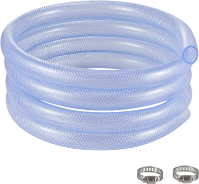 Vevor Vinyl Tubing Braided Clear PVC Hose 3/4