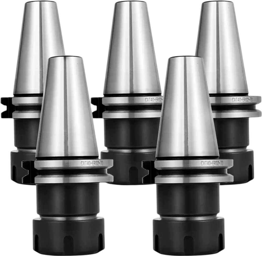 VEVOR 5 PCS Collet Set, CAT40 ER32 Collet Chuck, for CNC Engraving Machine & Milling Lathe Tool (CAT40 ER32)