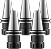 VEVOR CAT40 Collet Holder ER32 5 Piece Precision Spring Collet Chuck Set, for Milling Machine Drill Presses, 4000 RPM Max Speed, CAT40 Tool Holder Spring Collet with 0.0004" TIR, Labeled Storage Box