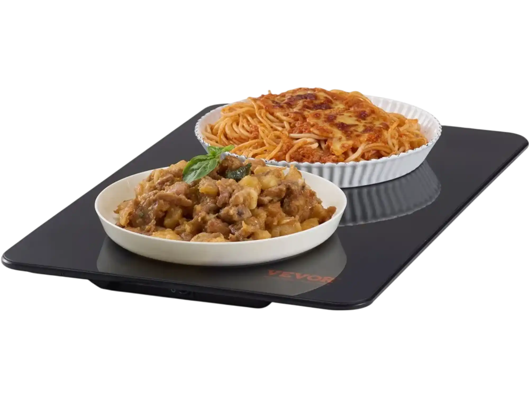 Vevor Warming Tray Portable Tempered Glass Food Warmer 16.5