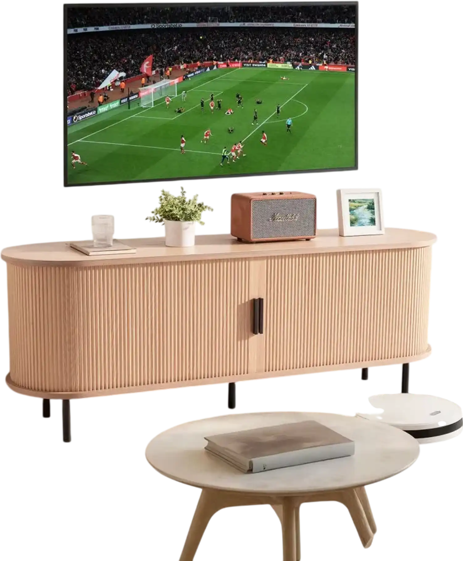 Vevor TV Stand Boho Entertainment Center for 55