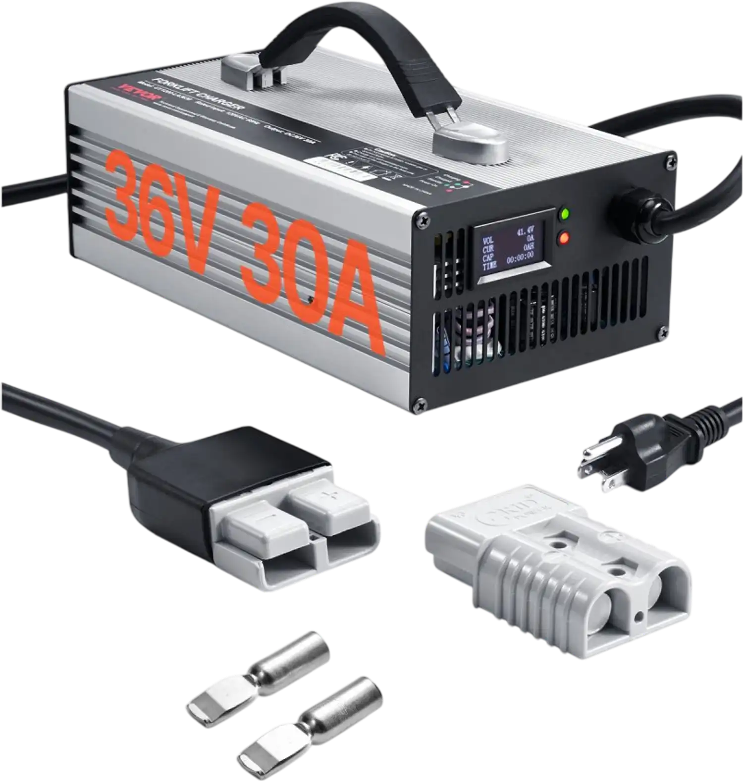Vevor Forklift Battery Charger 36V 30A Smart Fully-Automatic Lead-Acid Charger New