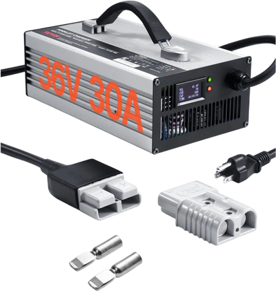 Vevor Forklift Battery Charger 36V 30A Smart Fully-Automatic Lead-Acid Charger New