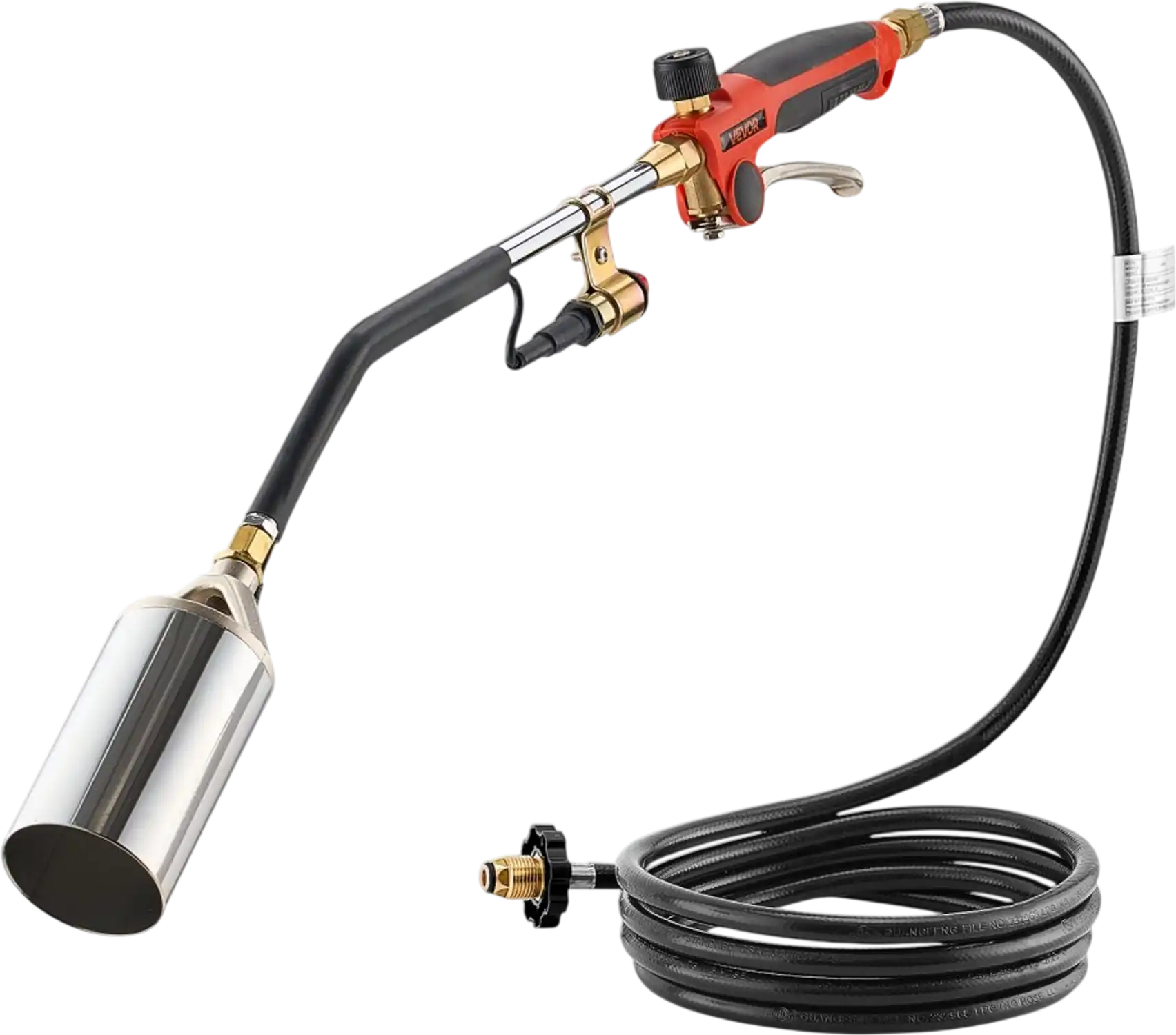 Vevor Weed Torch Propane Burner 1,800,000 BTU with 10' Hose New