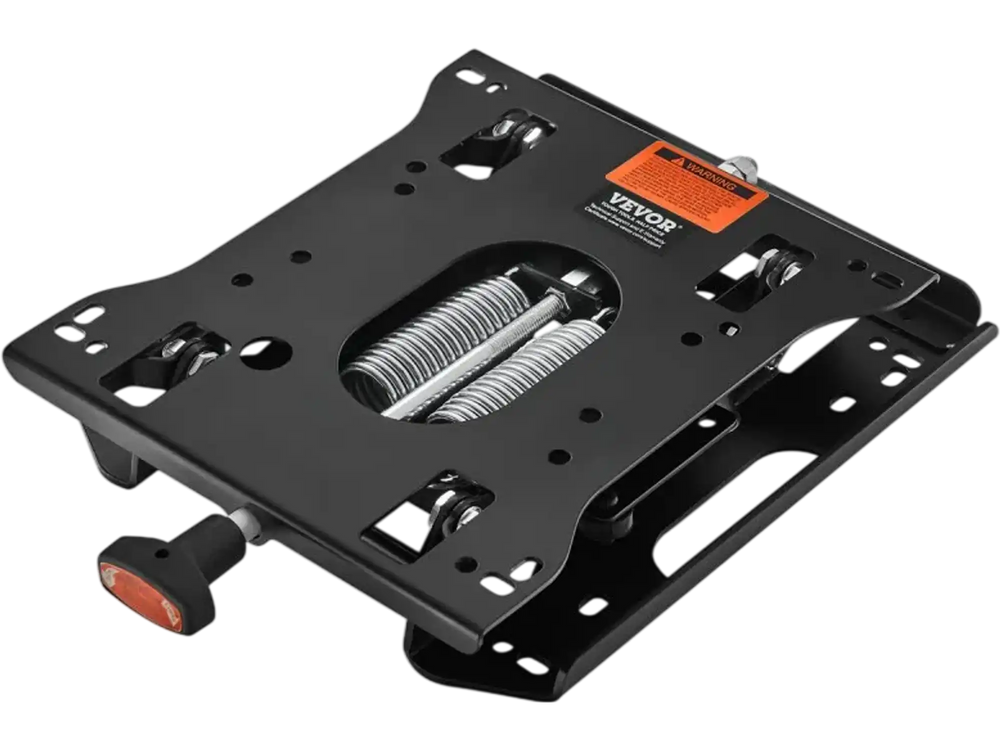 VEVOR Seat Suspension Kit Without Seat Slider Track, Universal Air Ride Seat Suspension for Zero Turn Lawn Mower, Adjustable Tractor Seat Suspension ‎Kit Compatible with Forklift, Bulldozers Seat
