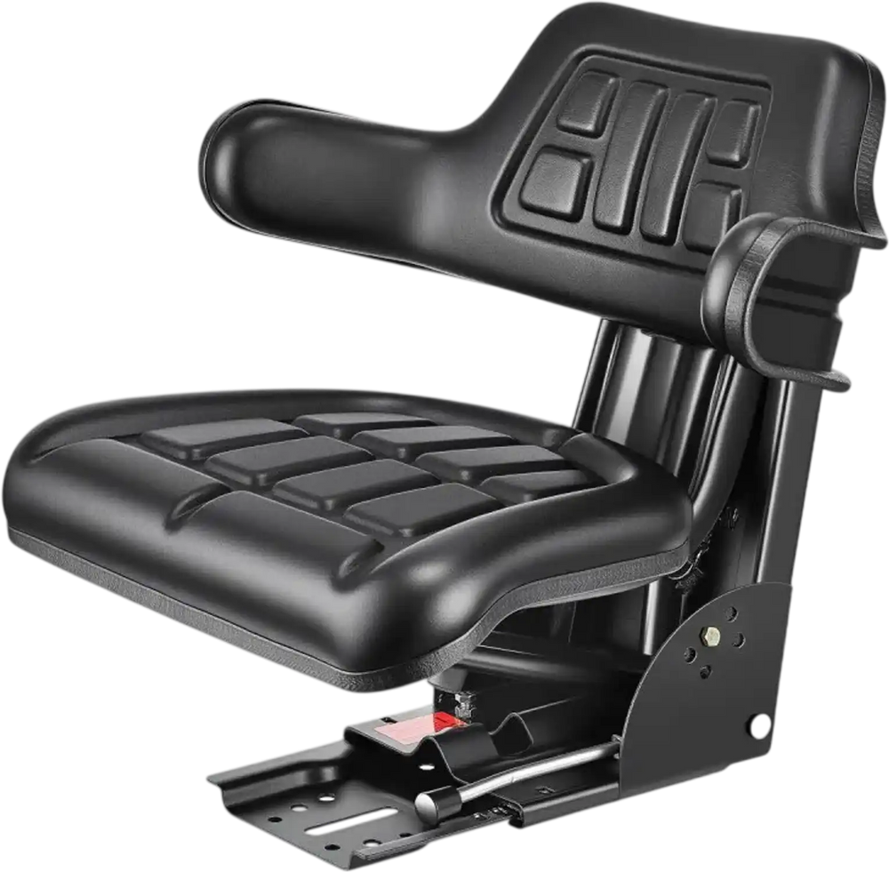 VEVOR Universal Forklift Seat Wrap Around, Universal Tractor Seat with Micro Switch, Adjustable Tractor Suspension Seat with Tilt Fits for John Deere, Ford, Massey Ferguson, New Holland Tractor