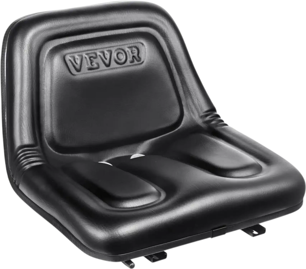 VEVOR Universal Tracor Seat, Lawn Mower Seat with Micro Switch and Drainage Holes, 6.3-13.4 inch Extended Slot Tractor Seat for Tractor Loader Excavator