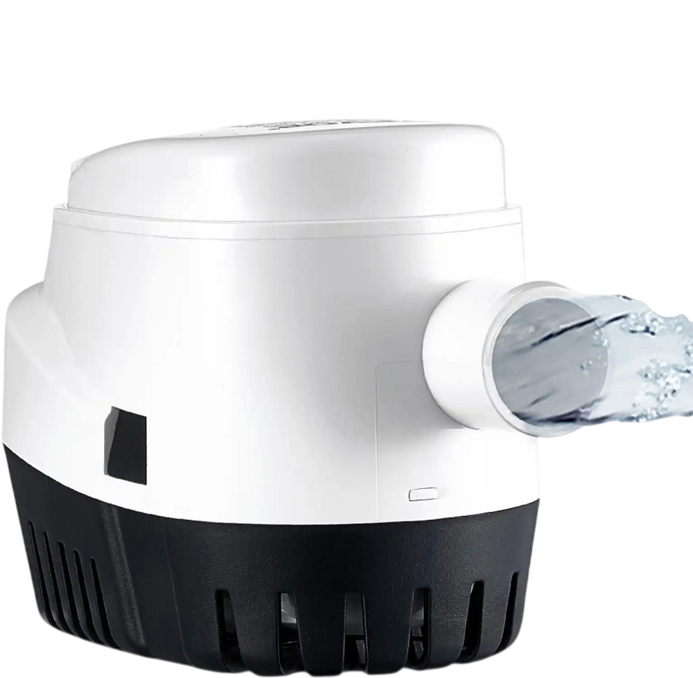 VEVOR Bilge Pump, 1100GPH 12V Automatic Submersible Boat Bilge Water Pump with Float Switch, 1.1" Outlet Diameter, Small Boat Bilge Pump, Marine Electric Bilge Pump for Boats, Ponds, Pools, Basements