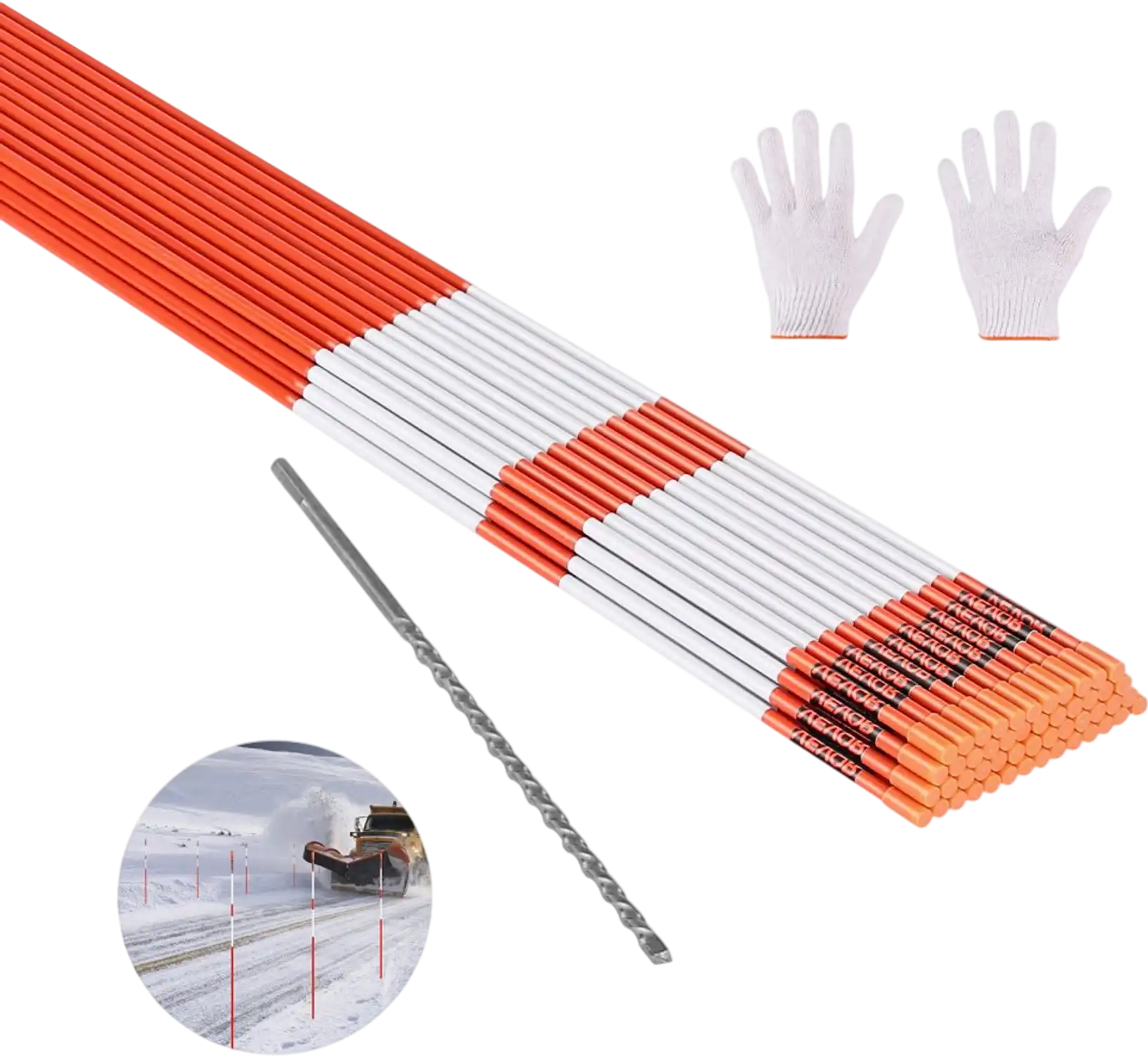 Vevor Driveway Markers 100-Pc 72