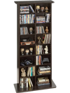 VEVOR Media Storage Cabinet, 8-Tier DVD Shelf Organizer, 22.01 x 8.74 x 50.98 in Multimedia Storage Organizer for CDs, DVDs, Books and Games, CD Shelf for Living Room, Home Office, Recording Room