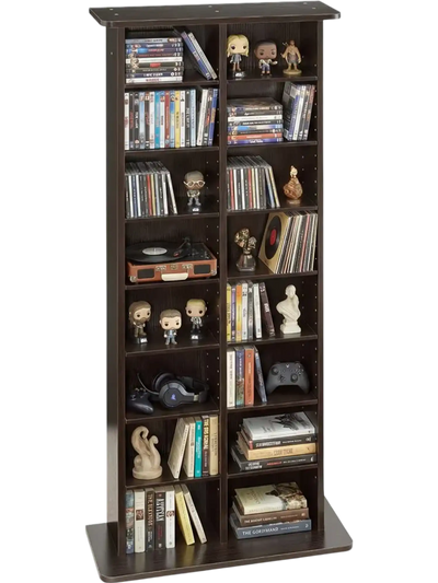 Vevor Media Storage Cabinet 8-Tier DVD Shelf Organizer 22.01