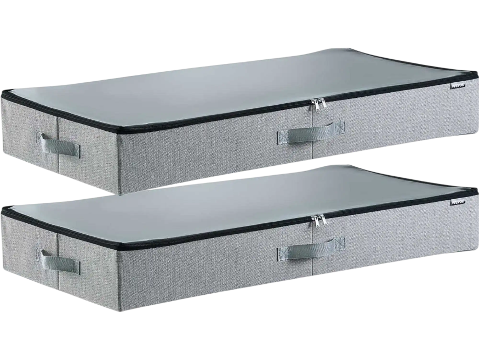 Vevor Under Bed Storage Containers with Clear Lids 45L 2-Pack New