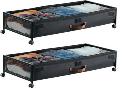 Vevor Under Bed Storage Rolling Organizer Bins 36 x 18 x 7.3