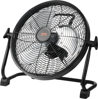 VEVOR Cordless Fan 12 in, Portable Quiet Personal Fan for Home or Office, 360 Degree Manual Pivoting Head, Stepless Speed Regulation High Velocity Cordless Fan, Heavy Duty Metal Industrial Floor Fans