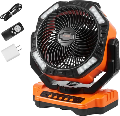 Vevor Portable Fan Rechargeable 13