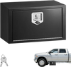 VEVOR Underbody Truck Tool Box, 24 x 12 x 14 Inch Heavy Duty Steel Trailer Storage Box with Lock & Keys, Waterproof Trailer Storage Organizer Under Body Chest with T-Handle for Truck, Van, SUV, Black