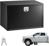 VEVOR Underbody Truck Tool Box, 36 x 24 x 24 Inch Heavy Duty Steel Trailer Storage Box with Lock & Keys, Waterproof Trailer Storage Organizer Under Body Chest with T-Handle for Truck, Van, SUV, Black
