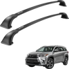 VEVOR Cross Bars Roof Racks, 165lbs Capacity, Compatible with Toyota Highlander 2014-2019 XLE, Limited, SE with Flush Roof Rails, Heavy Duty Aluminum Crossbar Racks Roof Rail Rooftop Luggage Canoe
