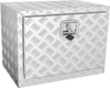 VEVOR Underbody Truck Box, 24"×17"×18" Pickup Storage Box, Heavy Duty Aluminum Diamond Plate Tool Box with Lock and Keys, Waterproof Trailer Storage Box with T-Handle Latch for Truck, Van, Trailer