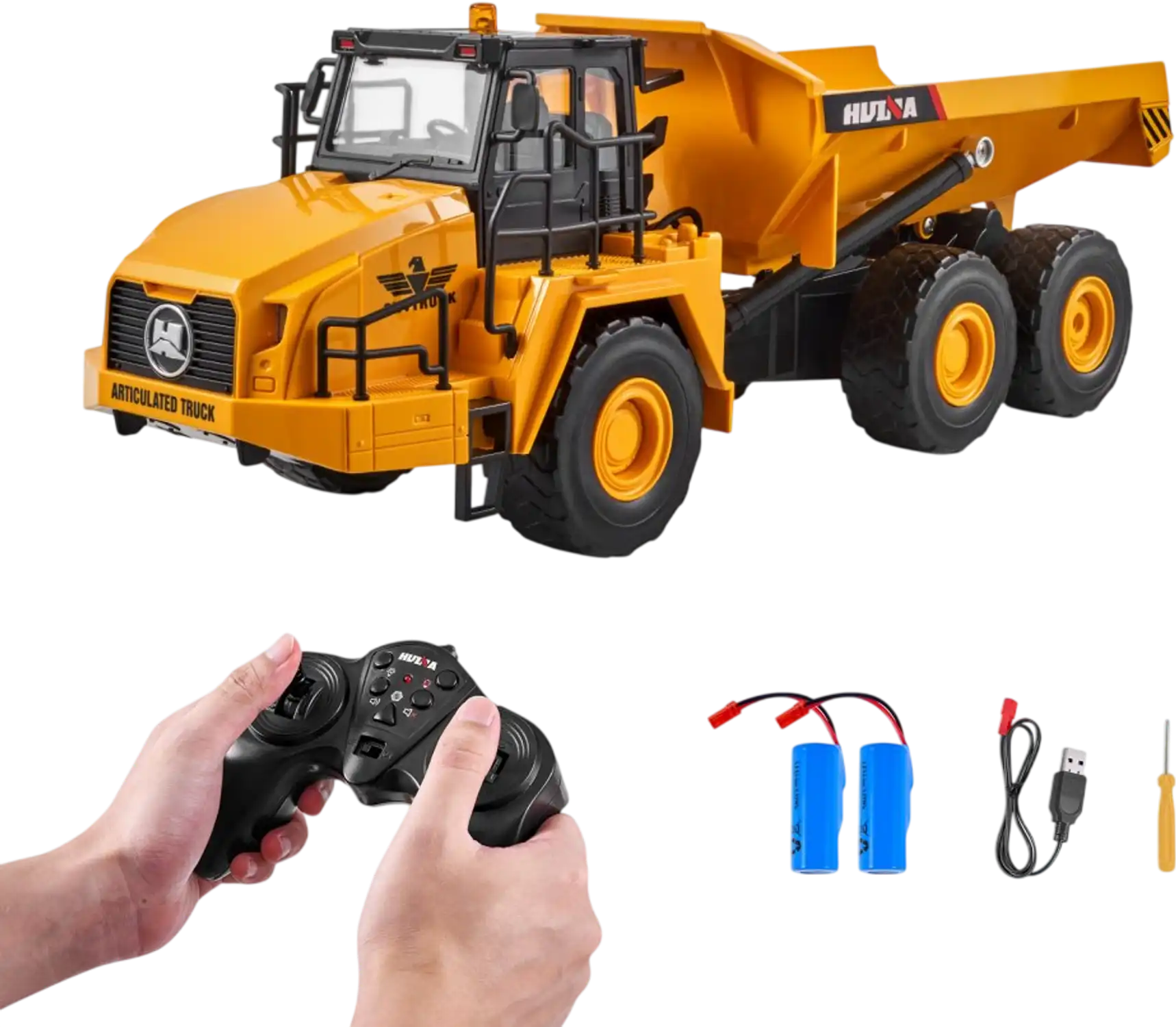 Vevor RC Dump Truck Toy 1:16 Scale 11-Channel Remote Control Construction Vehicle New
