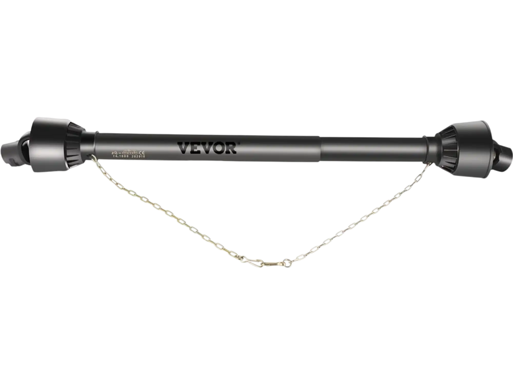 VEVOR PTO Shaft 1 3/8\" PTO Drive Shaft, 6 Spline End Round End PTO Driveline Shaft, Series 4 Tractor PTO Shaft, 39\"-55\" Brush Hog PTO Shaft, Black PTO Shaft for Bush Hog/Finish Mower/Rotary Cutter