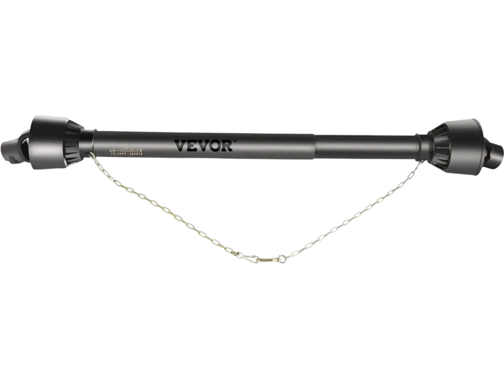 VEVOR PTO Shaft, 1-3/8\" PTO Drive Shaft, 6 Spline Tractor, Round Implement Ends PTO Driveline Shaft, Series 4 Tractor PTO Shaft, 43\"-61\" Brush Hog PTO Shaft Black, for Finish Mower, Rotary Cutter