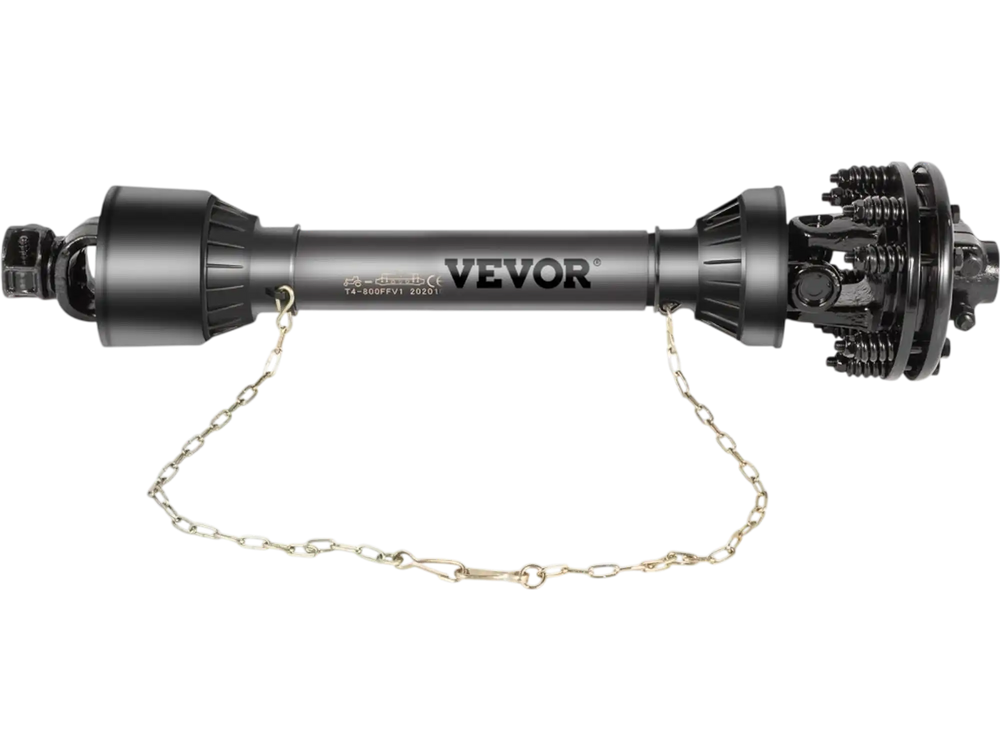 VEVOR PTO Shaft, 1-3/8” 6 Spline Tractor and Implement Ends PTO Driveline Shaft, Series 4 Tractor PTO Shaft, 43”-59” Brush Hog PTO Shaft with Slip Clutch Black, for Finish Mower, Rotary Cutter