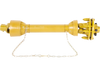 VEVOR PTO Shaft, 1-3/8\" PTO Drive Shaft, 6 Spline Both Ends PTO Driveline Shaft, Series 4 Tractor PTO Shaft, 31.5\"-41\" Brush Hog PTO Shaft, Yellow PTO Shaft with Slip Clutch for Bush Hog/Finish Mow