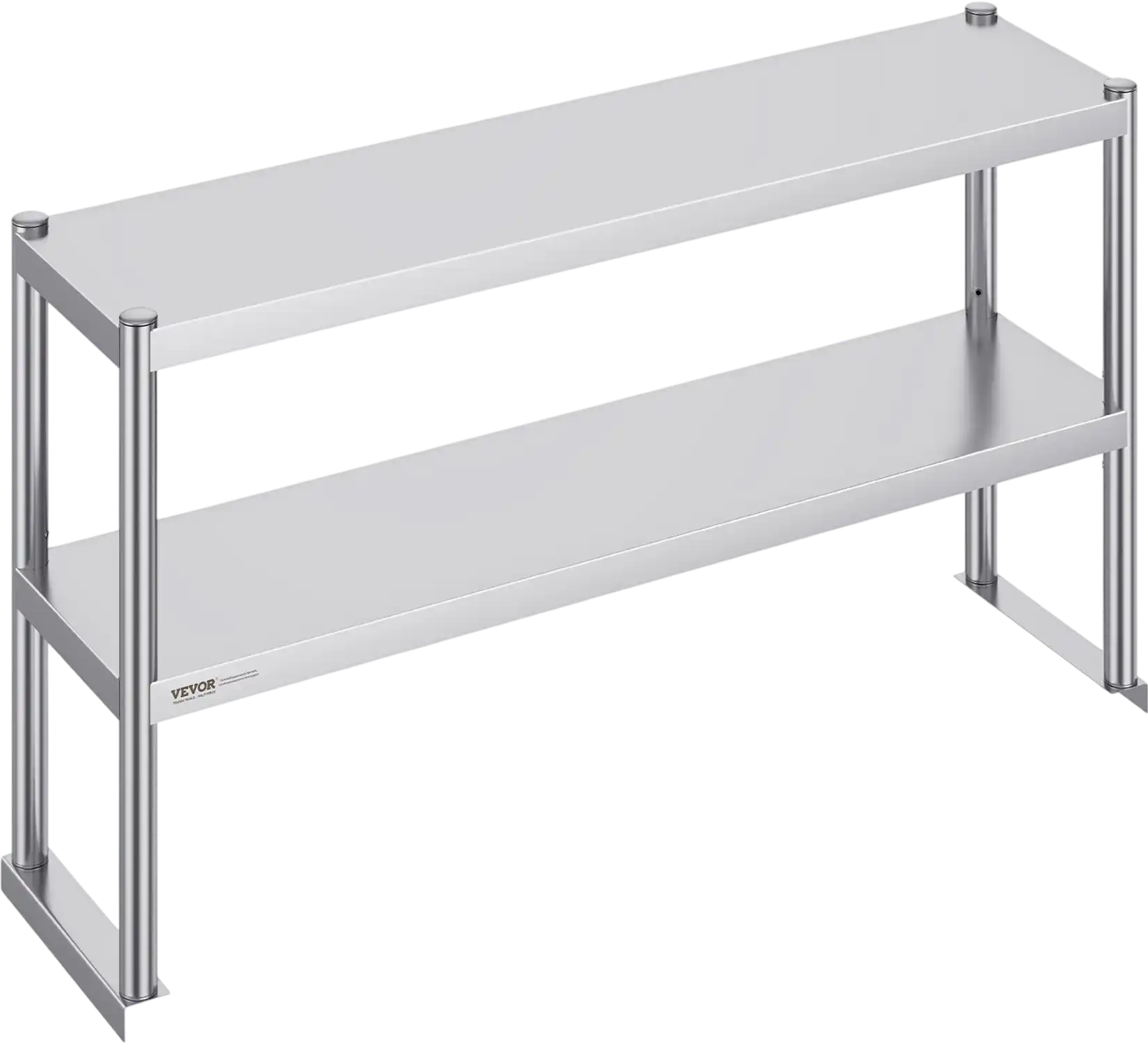 Vevor Overshelf for Prep Table Double Tier Stainless Steel 12