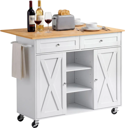 Vevor Kitchen Island Cart with Storage 45.67