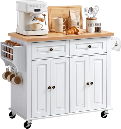 Vevor Kitchen Island Cart with Storage 43.7