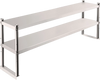 VEVOR Double Overshelf, Double Tier Stainless Steel Overshelf, 60 in. Length x 12 in. Width Double Deck Overshelf, Height Adjustable Overshelf for Prep & Work Table in Kitchen, Restaurant and Workshop