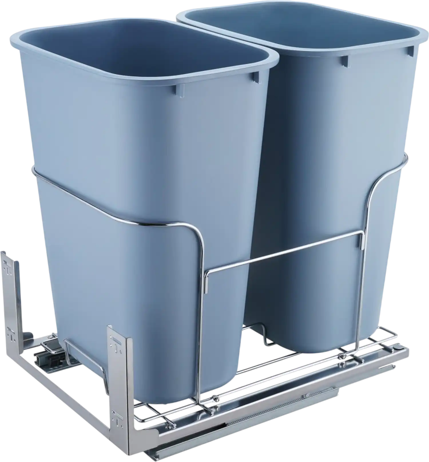 Vevor Pull-Out Trash Can Double 37 qt Soft-Close Under-Cabinet Waste Container New