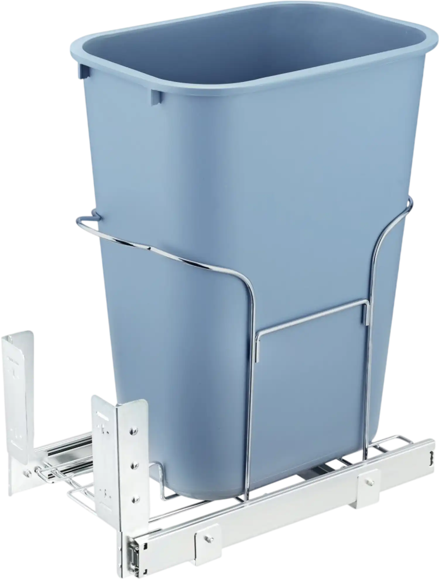 Vevor Pull-Out Trash Can 35L Single Bin Under Mount Kitchen Waste Container New