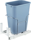 VEVOR Pull-Out Trash Can, 35L Single Bin, Under Mount Kitchen Waste Container with Slide, Handle and Door Mounting Kit, 110 lbs Load Capacity Heavy Duty Garbage Recycling Bin for Kitchen Cabinet, Sink