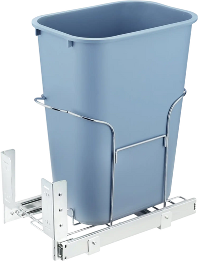 Vevor Pull-Out Trash Can 35L Single Bin Under Mount Kitchen Waste Container New