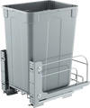 VEVOR Pullout Trash Can for Kitchen Cabinets, 35 QT Garbage Waste Recycling Bin, Under Mount Waste Container, with Heavy Duty Metal Soft Close Sliding System and Door Kit, for Sink, Under Counter