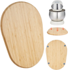 VEVOR Mixer Slider, Oval 15.7 x 11.1-inch, Appliance Slider Compatible with Tilt Head 5.5-8 Qt Stand Mixer, PTFE Feet, Kitchen Countertop Storage Mover Sliding Tray, Natural Wood