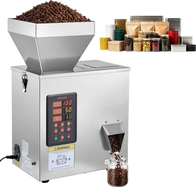 Vevor Powder Filling Machine Automatic Particle Dispenser 3-200g Stainless Steel New