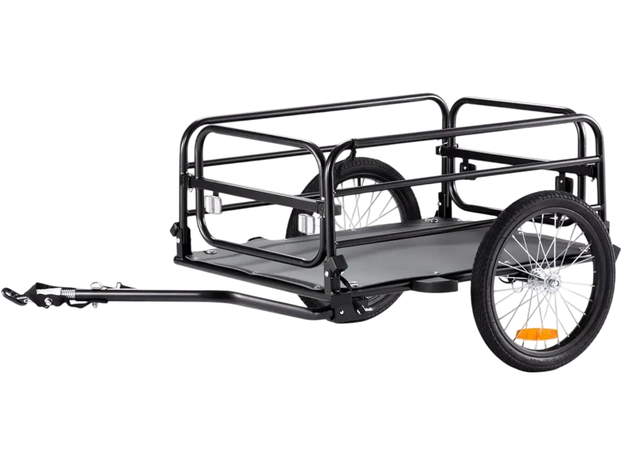 Vevor Bike Cargo Trailer Foldable Bicycle Wagon Cart 160 lbs Capacity 16