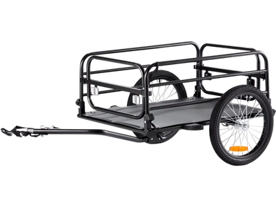 VEVOR Bike Cargo Trailer, 160 lbs Load Capacity, Heavy-Duty Bicycle Wagon Cart, Foldable Compact Storage & Quick Release with Universal Hitch, 16