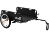 VEVOR Bike Cargo Trailer 100 lbs Load Heavy-Duty Bicycle Wagon Cart Folding, Compact Storage with 16-Inch Wheels, Reflectors, Foldable Carbon Steel Frame, Fits 22-28 in Bike Wheels, for Carrying Cargo